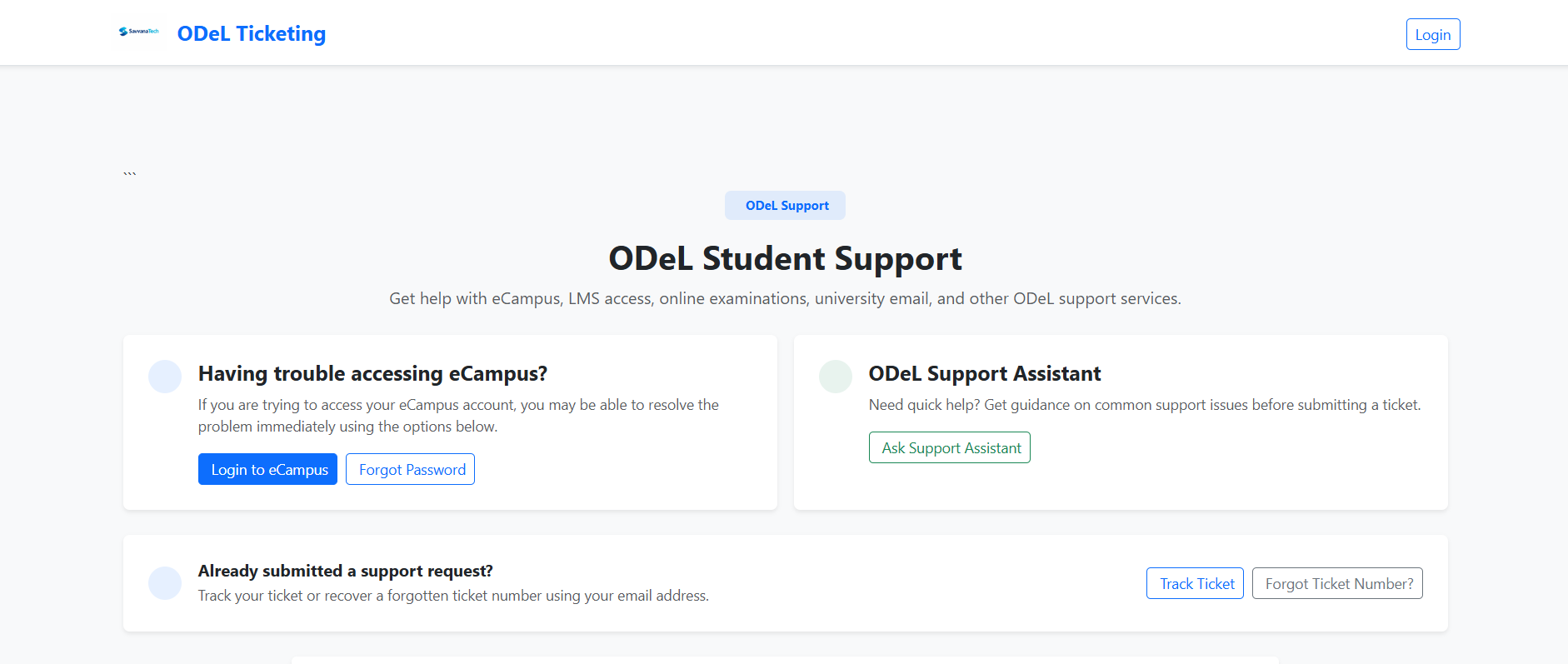 Next-Gen Academic Support: Exploring the ODeL Ticketing Architecture Developed by SavvanaTech